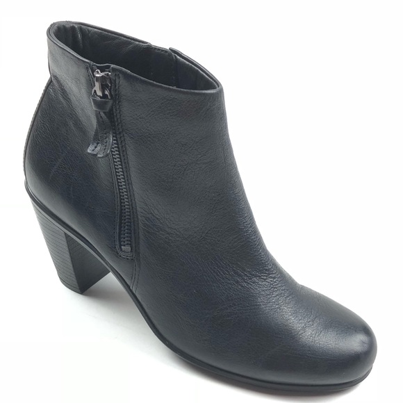 Ecco Shoes - ECCO ankle boots 40 US 9 black stacked block heels
